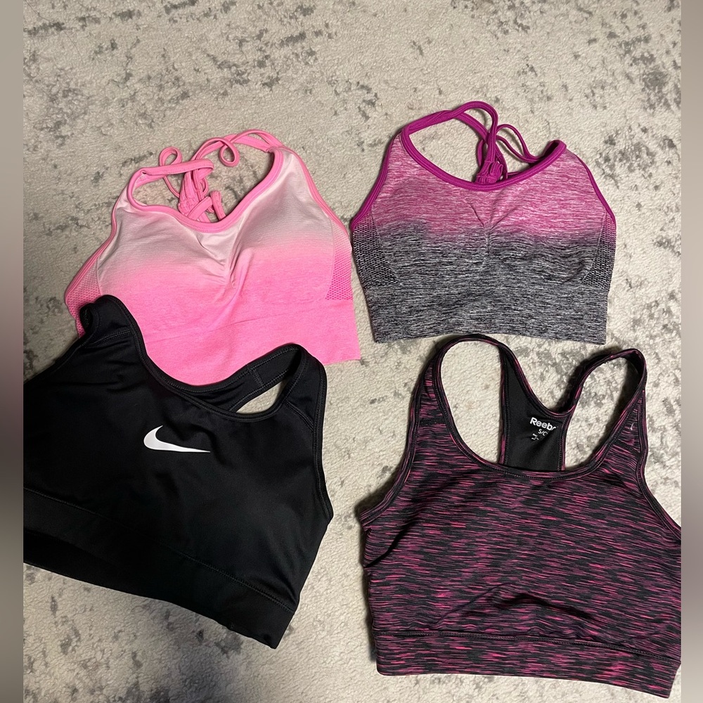 Lot of 7 workout leggings and 4 Women's Sports Bras size small - Picture 2 of 6